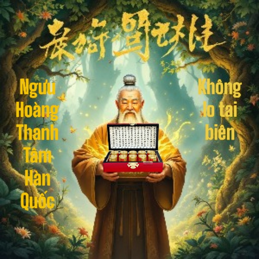 Ngưu Hoàng Thanh Tâm Hộp Giấy hàn Quốc