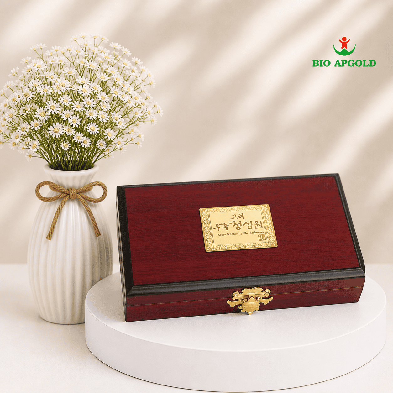 ngưu hoàng thanh tâm hộp gỗ - Bio apgold