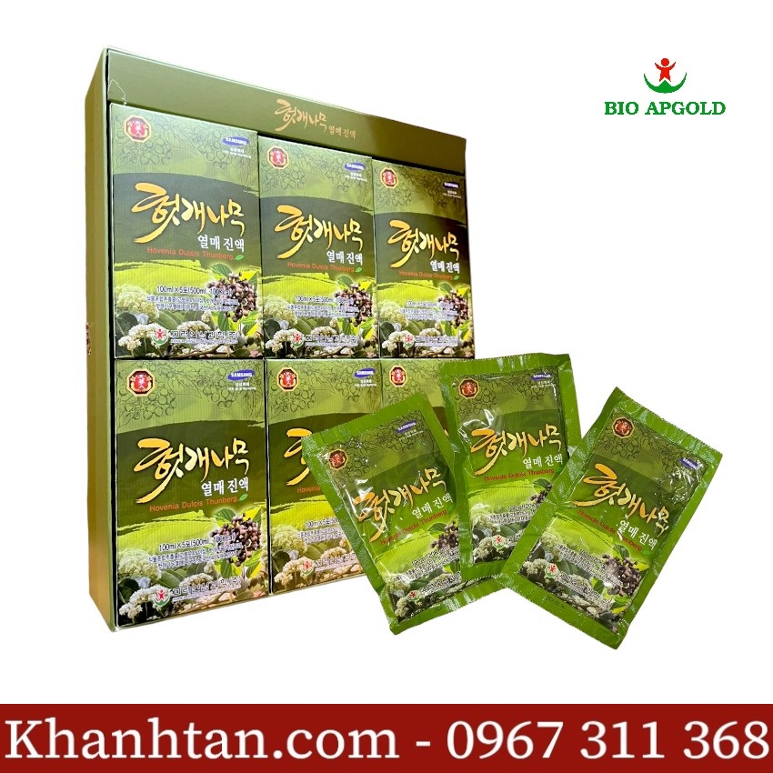 nước bổ gan giải độc giải rượu hàn quốc