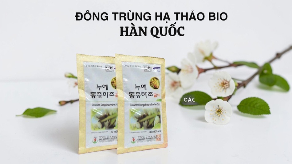 nước đông trùng hạ thảo 60 gói Bio apgold