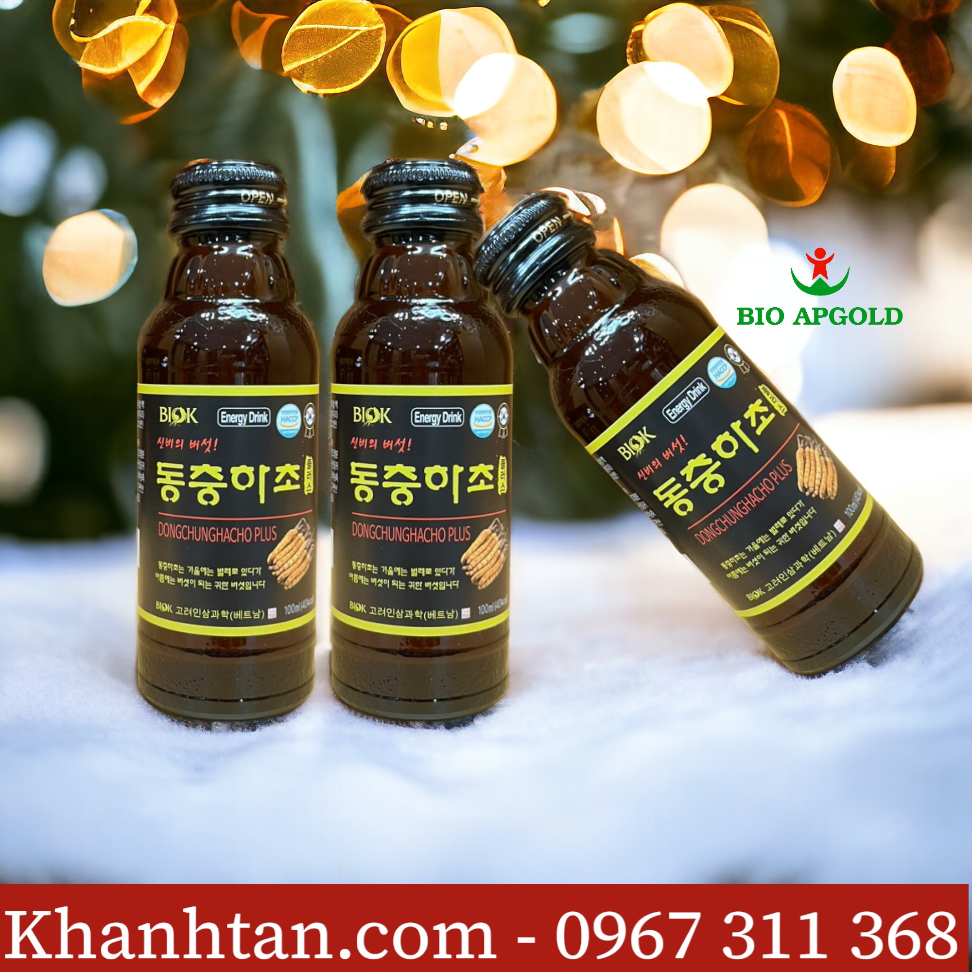 đông trùng hạ thảo dạng chai 100ml biok