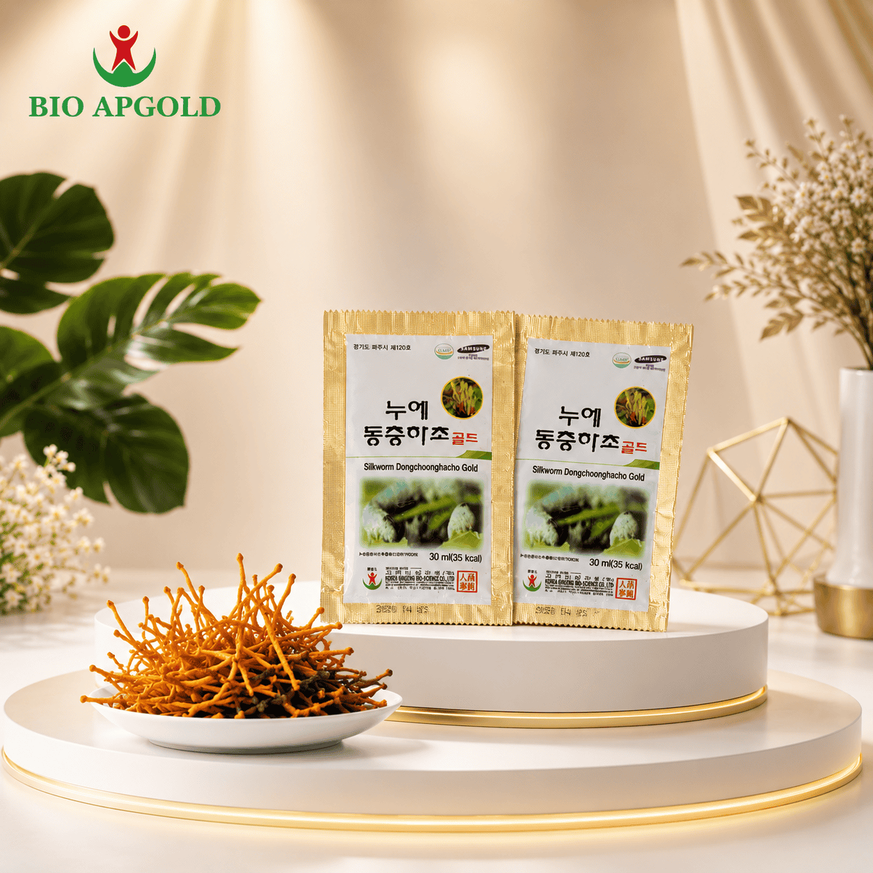 nước đông trùng hạ thảo dạng gói uống liền hàn quốc