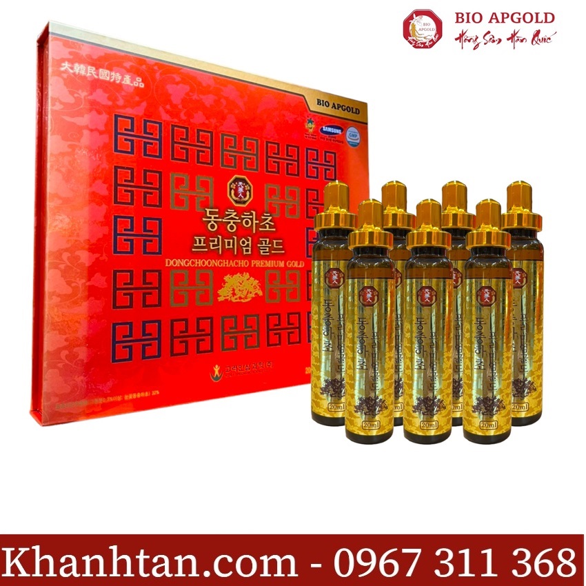 nước đông trùng hạ thảo 20 ống bio apgold