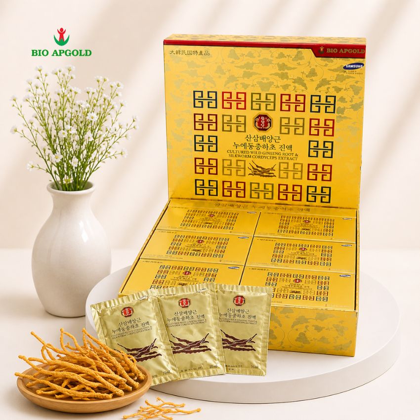 nước đông trùng hạ thảo sam núi hàn quốc
