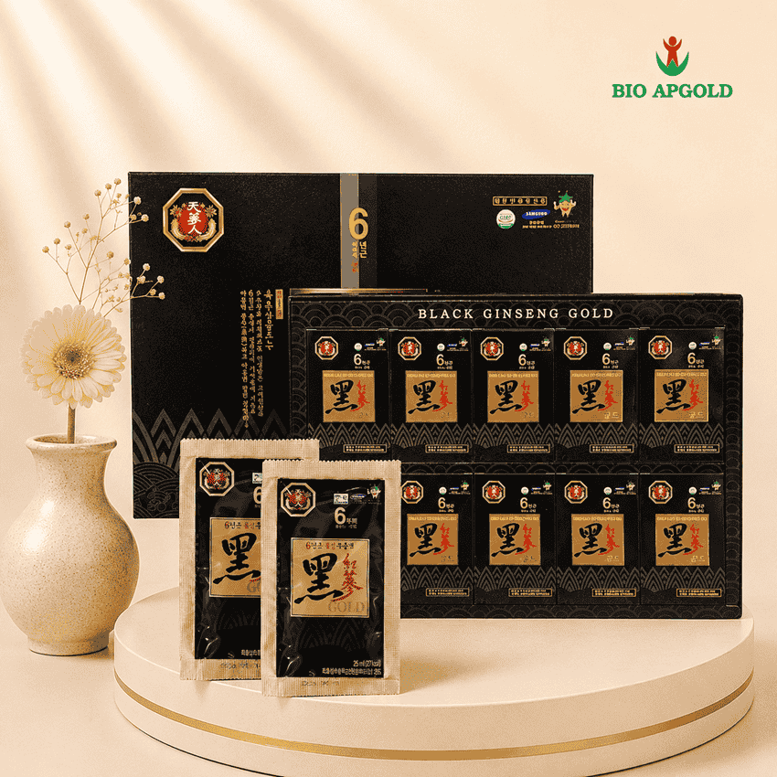 nước hắc sâm hàn quốc hộp 60 gói - Bio Apgold