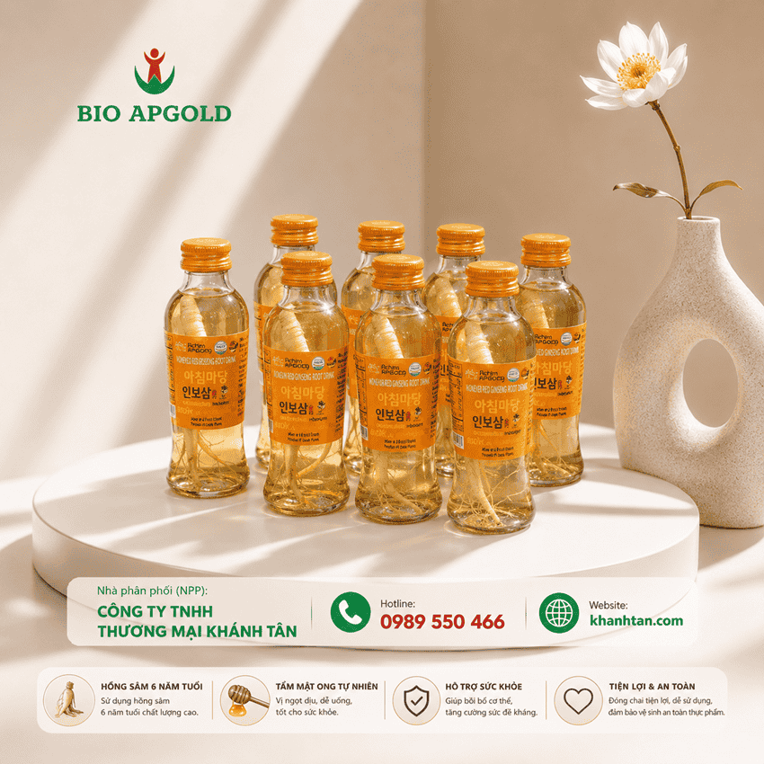 nước sâm có củ hàn quốc