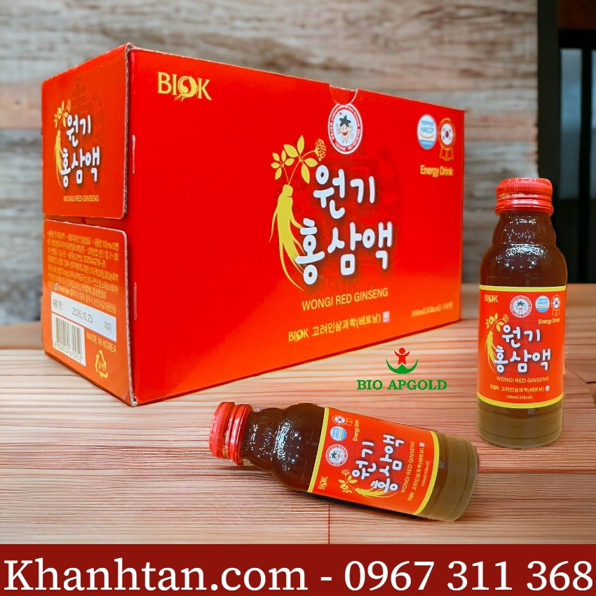 nước sâm đóng chai well bio hàn quốc