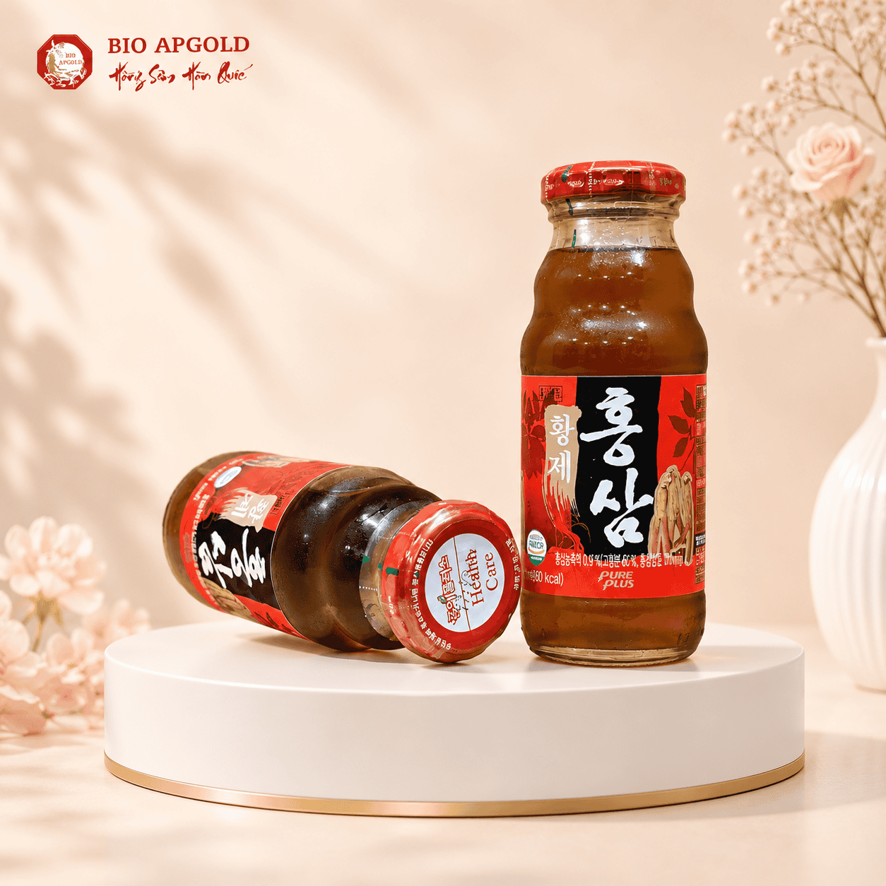 nước sâm hoàng đé hộp 12 chai pure plus