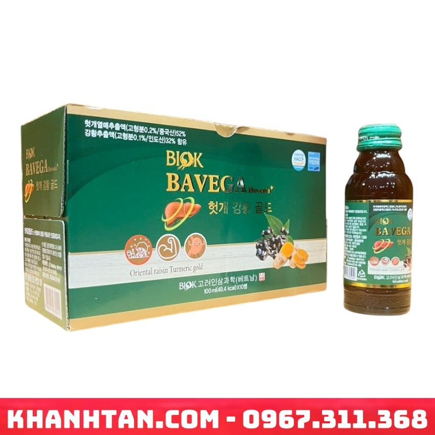 nước uống bổ gan bavega hàn quốc