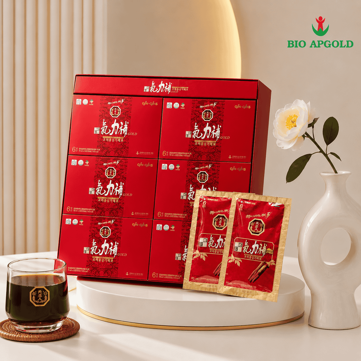nước uống hồng sâm 6 năm tuổi Bio apgold