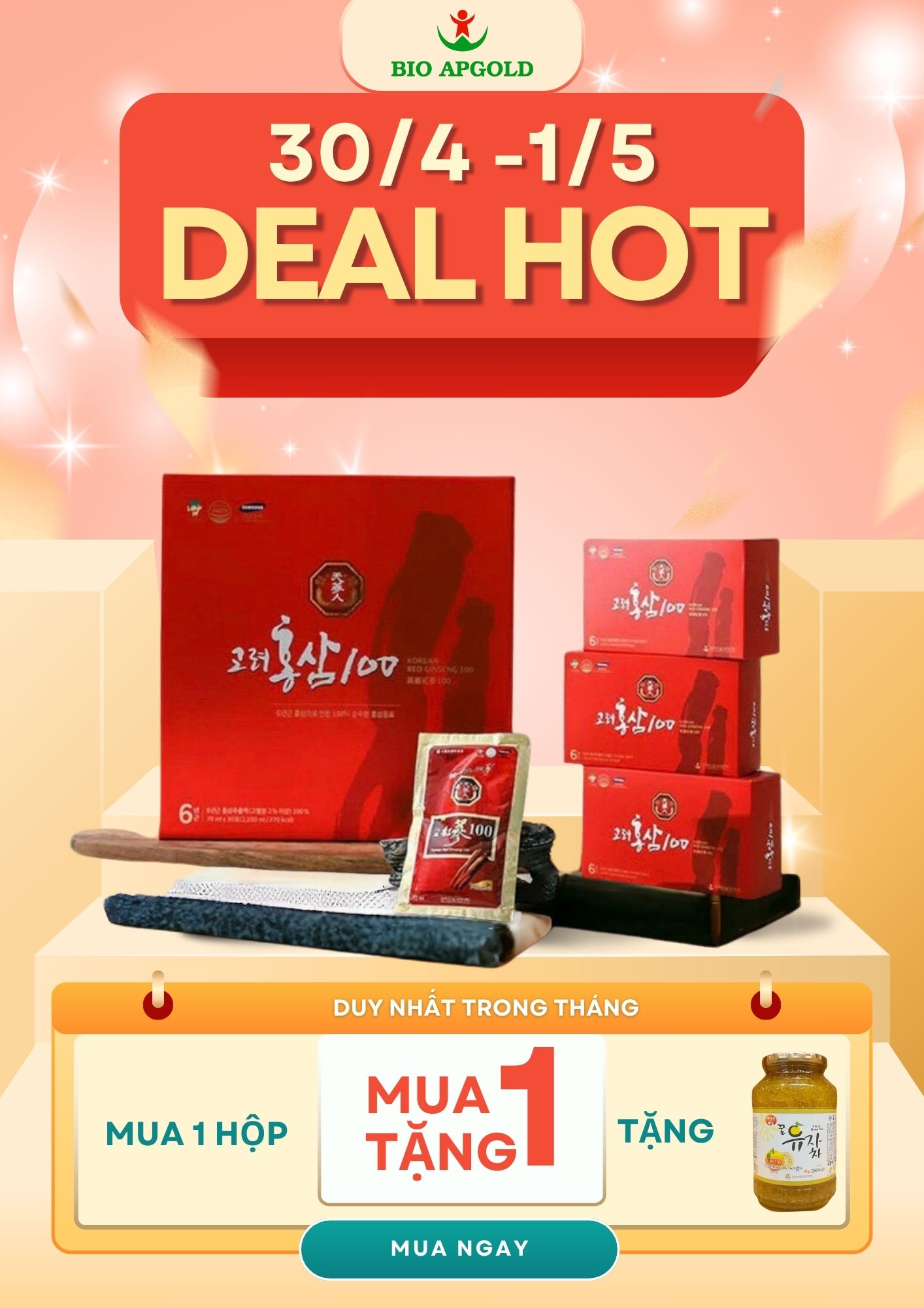 nước uống hồng sâm 6 năm tuổi hàn quốc