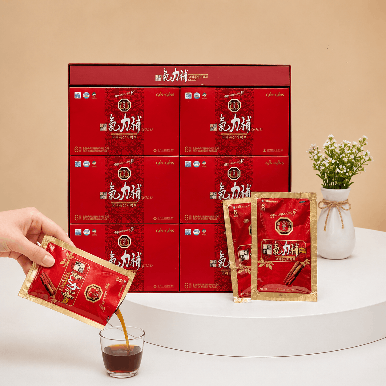 nước hồng sâm 6 năm tuổi Hàn Quốc