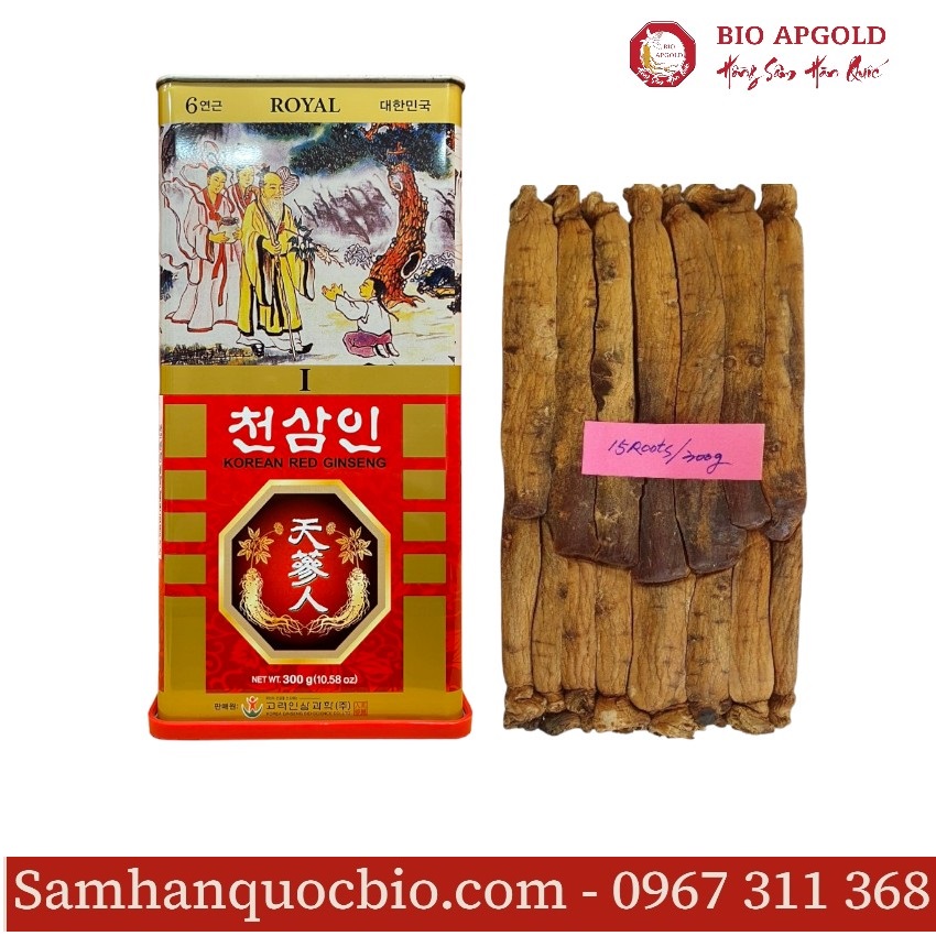sâm củ khô hàn quốc hộp 300g