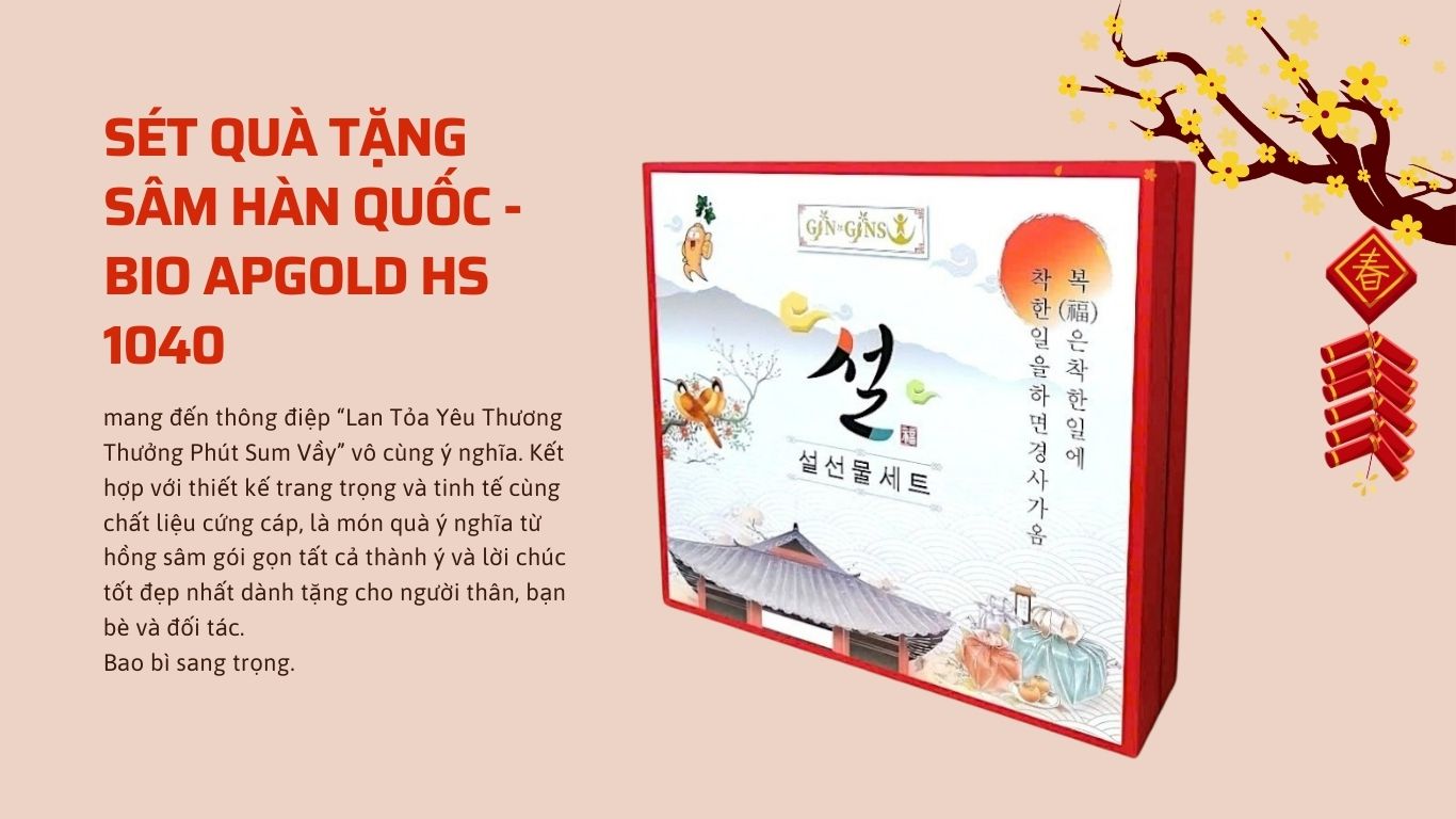 set quà tặng sâm hàn quốc bio apgold hs 1040