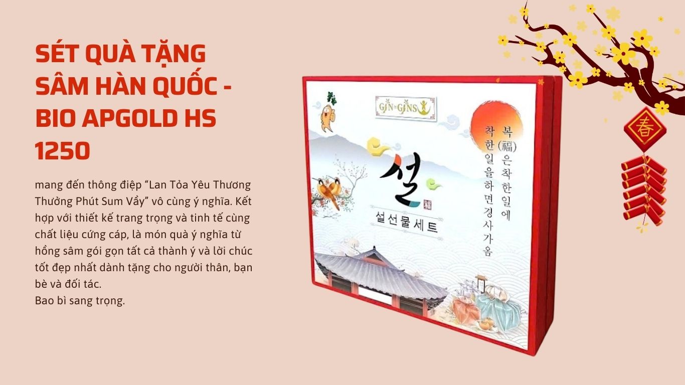 bộ quà tặng hồng sâm hàn quốc