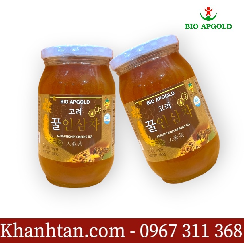 trà sâm mật ong 580g bio apgold