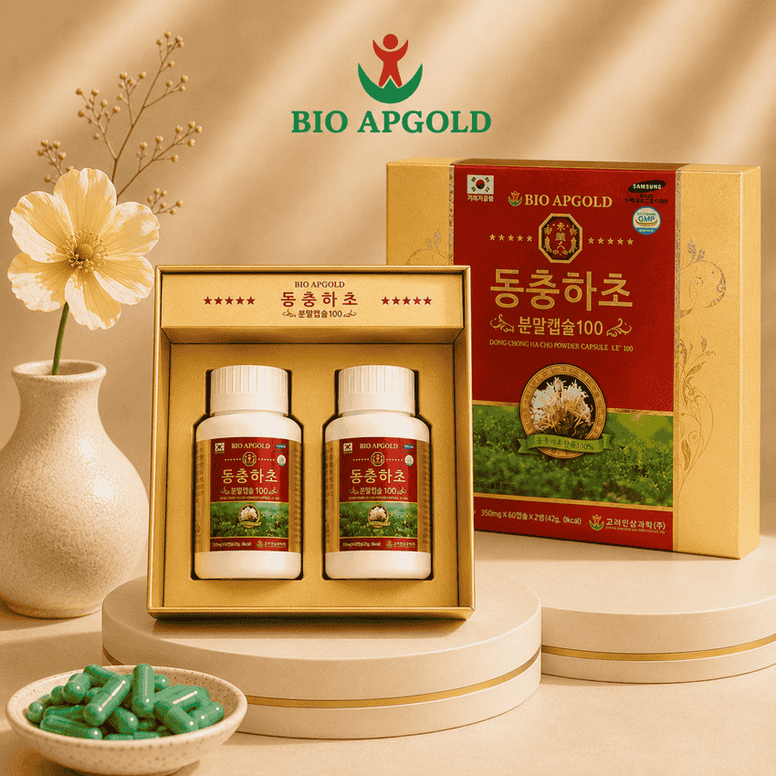 viên đông trùng hạ thảo hàn quốc Bio apgold