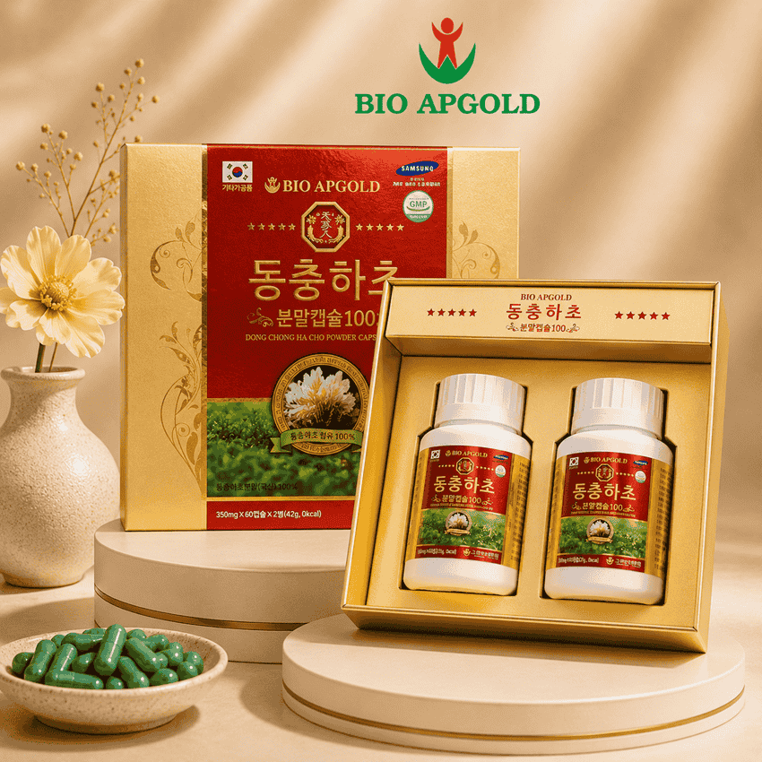 viên đông trùng hạ thảo hàn quốc hộp 120 viên