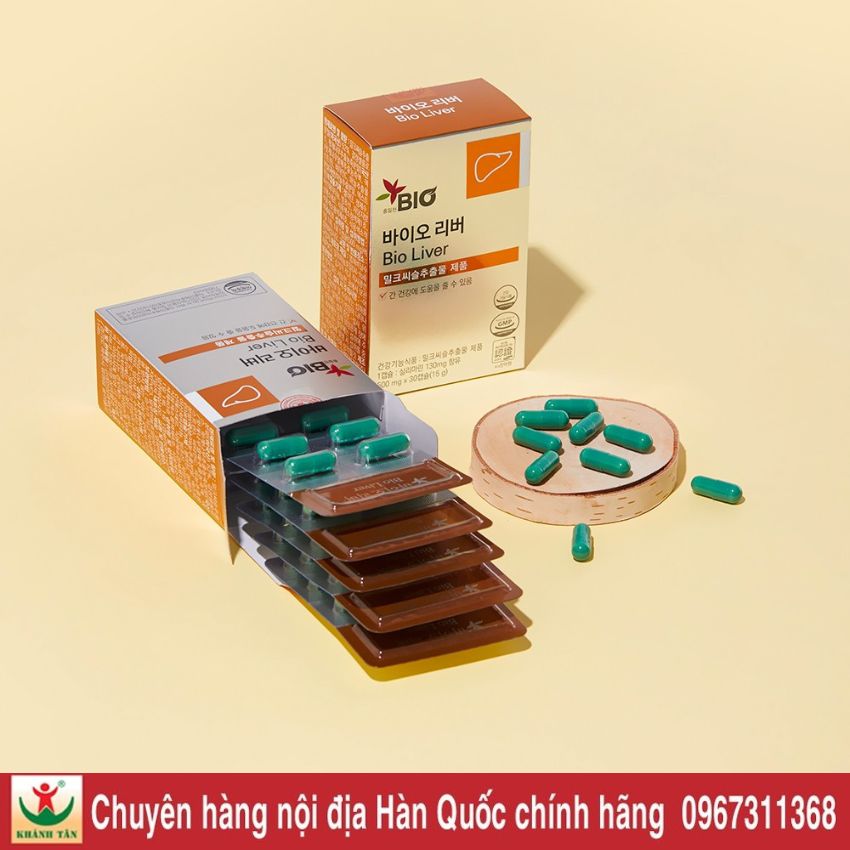 viên uống bổ gan hàn quốc bio liver hộp 30 viên