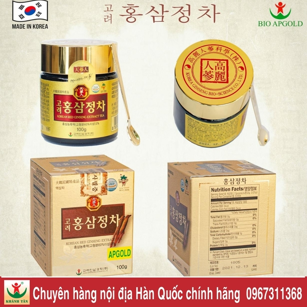 cao hồng sâm 6 năm tuổi hàn quốc