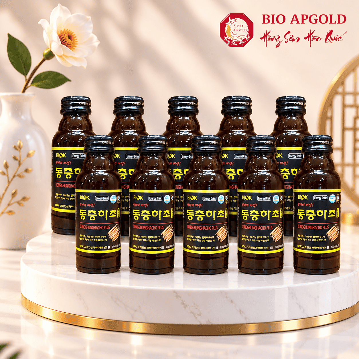 nước đông trùng hạ thảo chai hàn quốc
