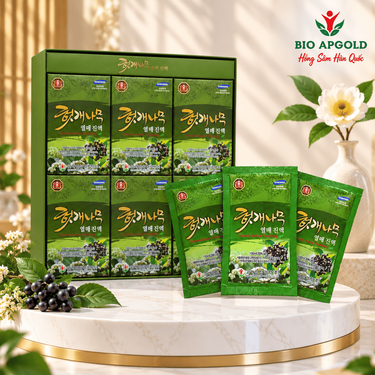 nước uống bổ gan Hovenia Dulcis Thunberg 30 gói