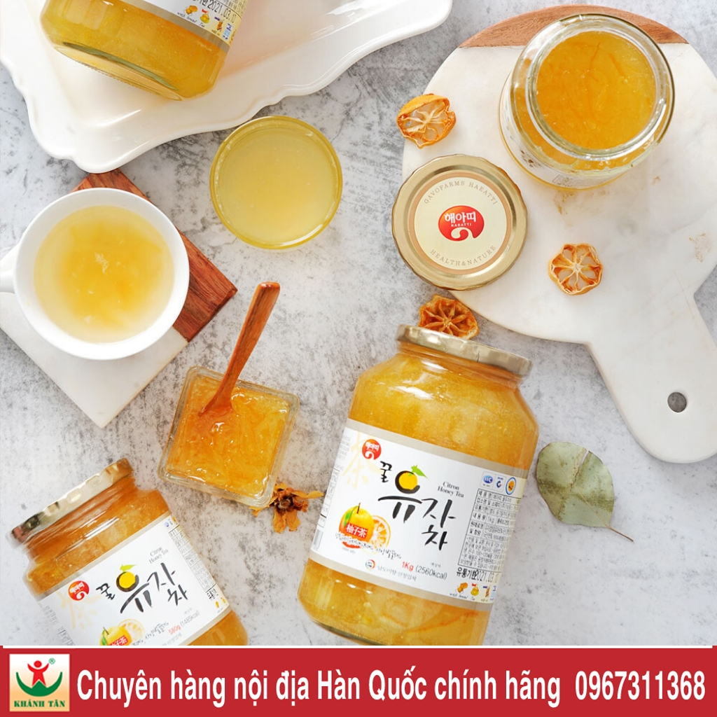 mật ong chanh hàn quốc Gavo Farms lọ 1kg