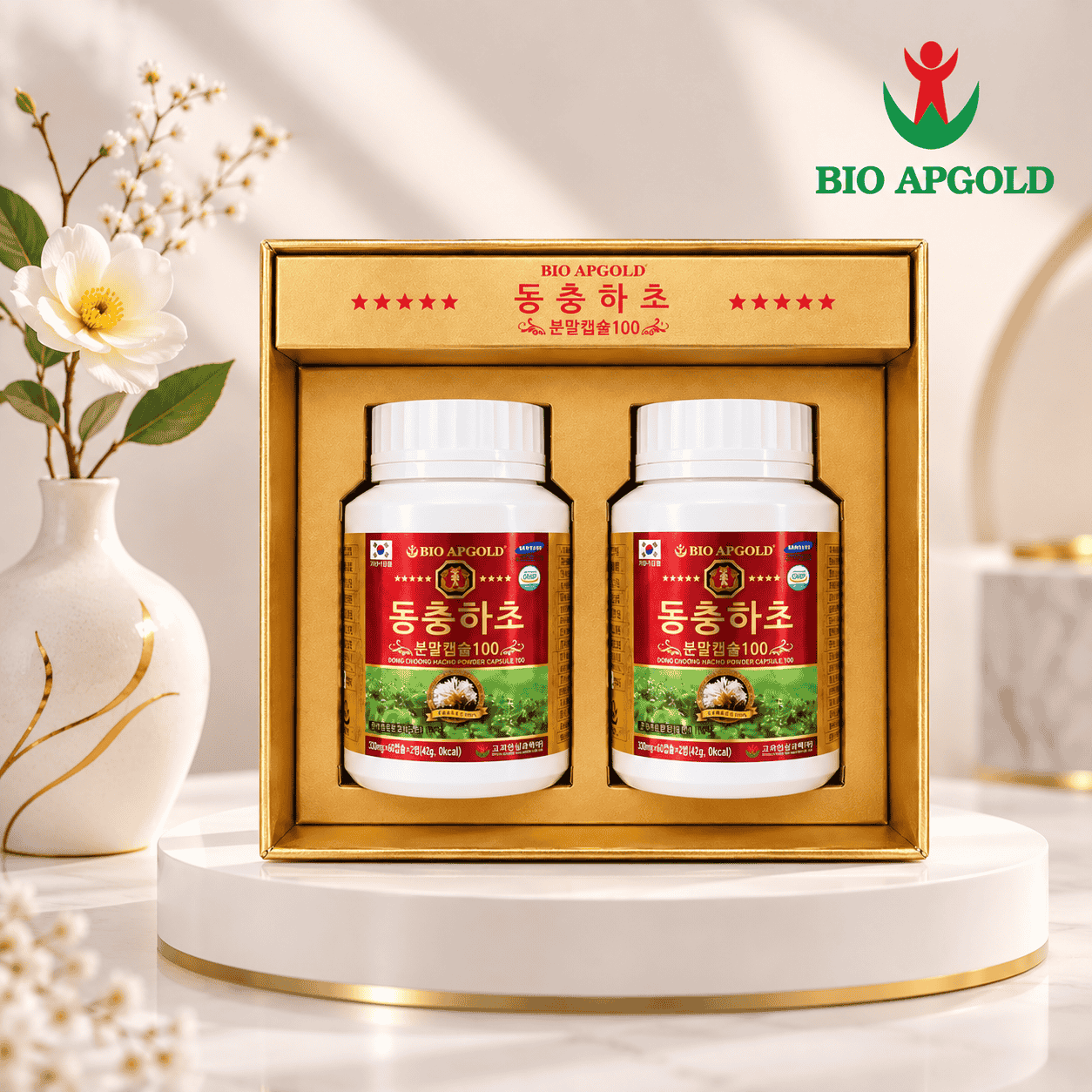 viên đông trùng hạ thảo hàn quốc - bio apgold