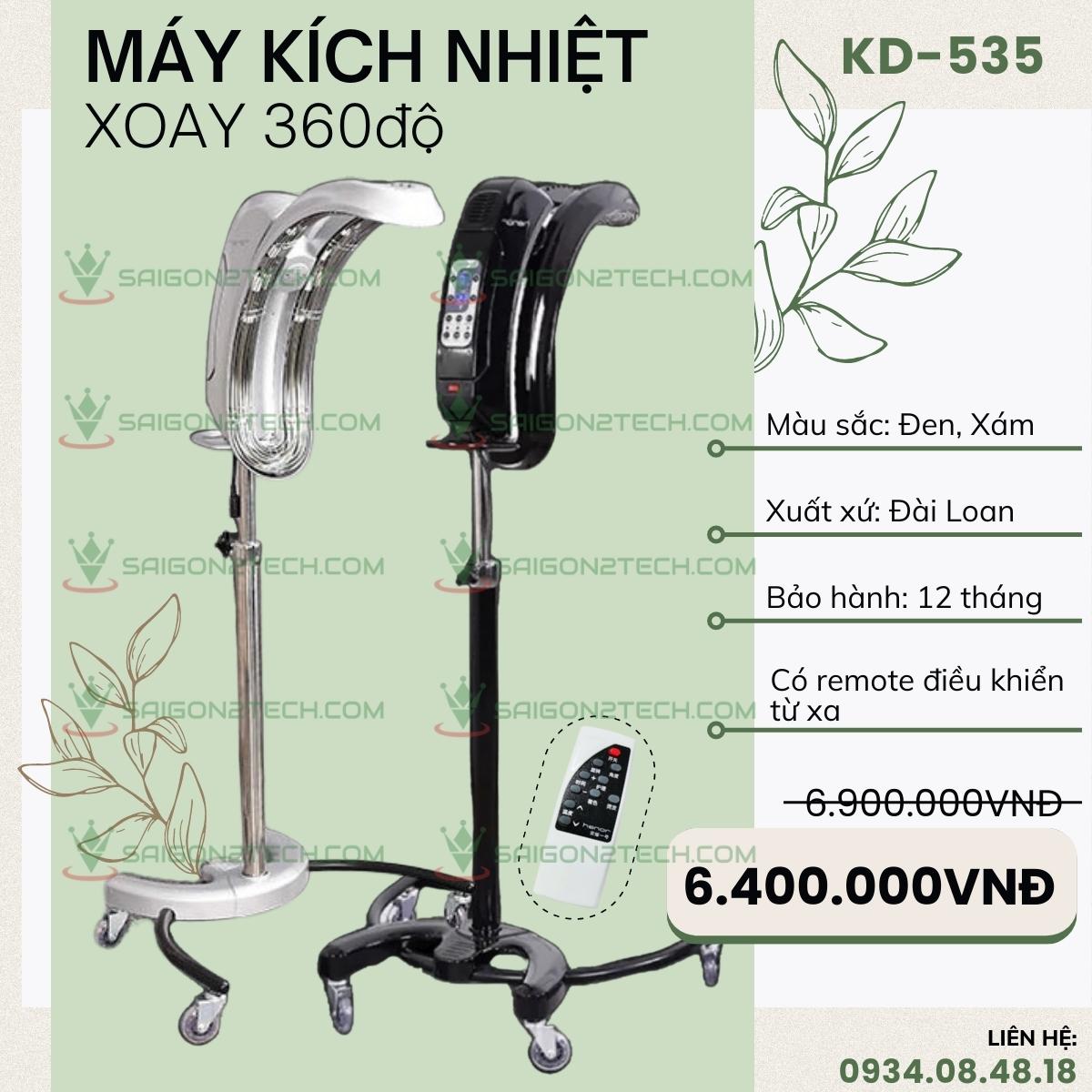 Máy kích nhiệt xoay 360 KB-535