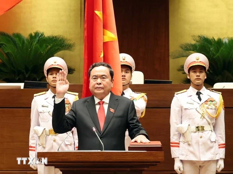 Ông Trần Thanh Mẫn tuyên thệ nhậm chức Chủ tịch Quốc hội