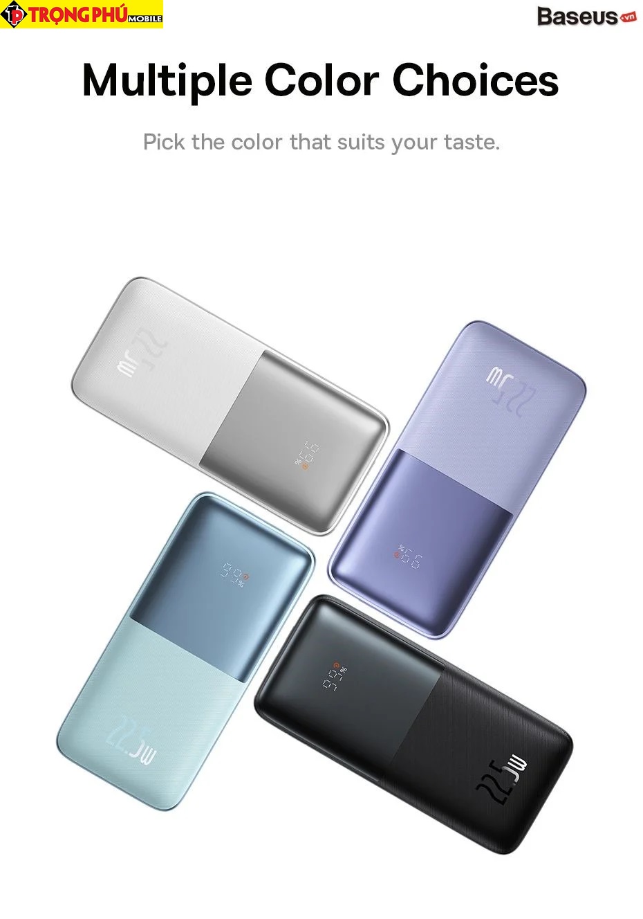 Pin sạc dự phòng Baseus BIPOW 22.5W 10.000mah