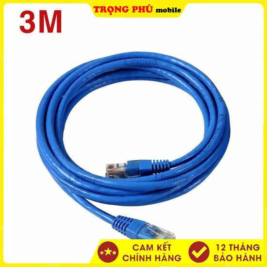 Dây Cáp mạng internet/ Mạng LAN  2 đầu đúc 3M