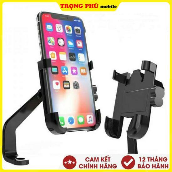 Kệ, giá đỡ điện thoại trên xe máy c2 nhôm