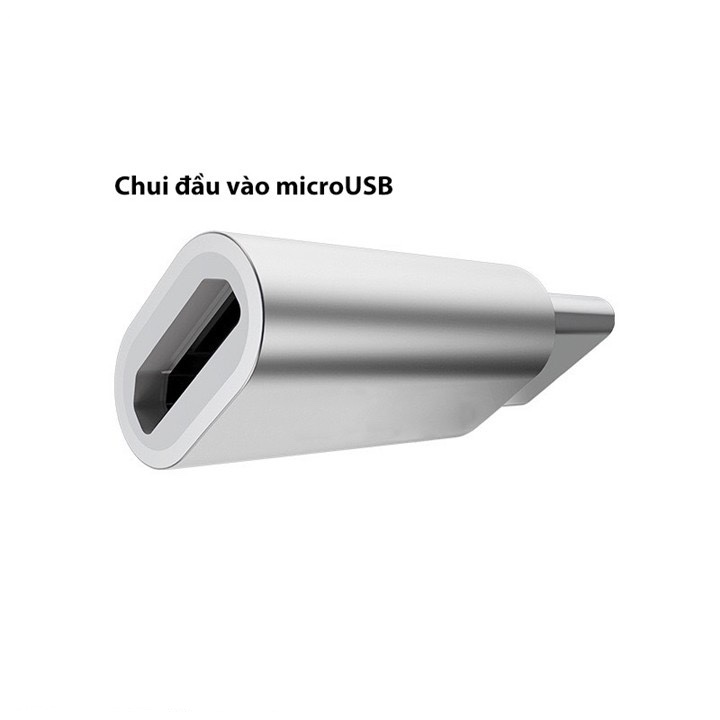 Đầu chuyển Micro sang Type C Borofone BV4