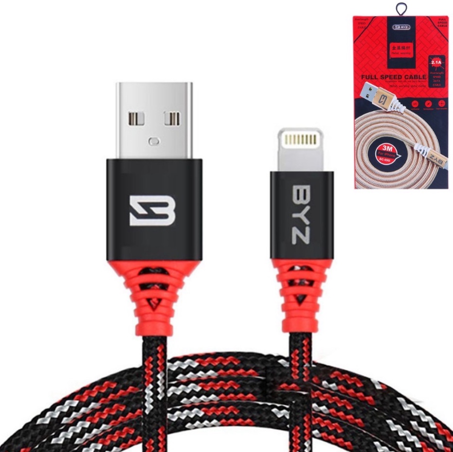 Cáp sạc Iphone byz 3m