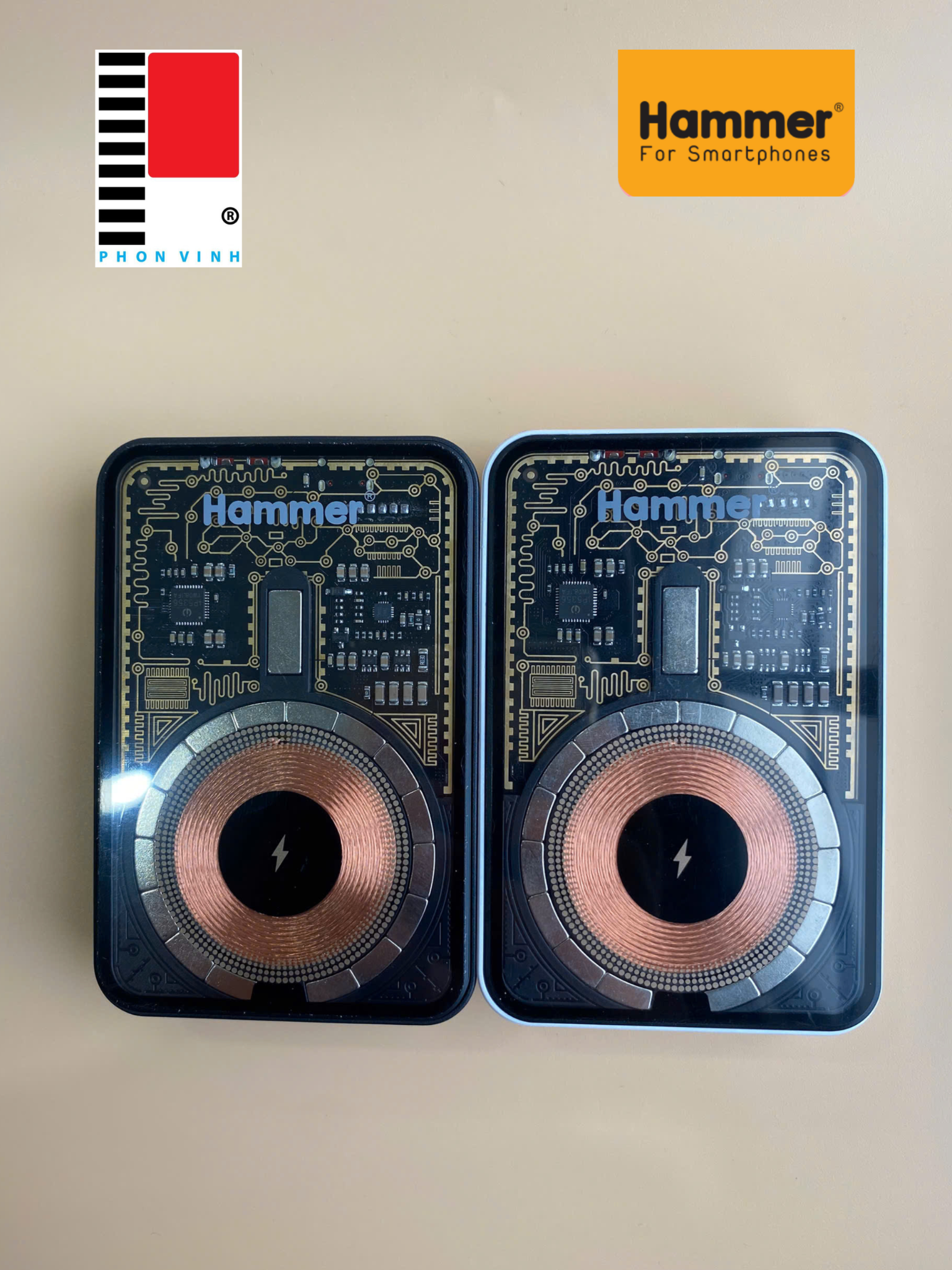 Sạc dự phòng Hammer H-PW03 10.000mah 22,5w hít không dây