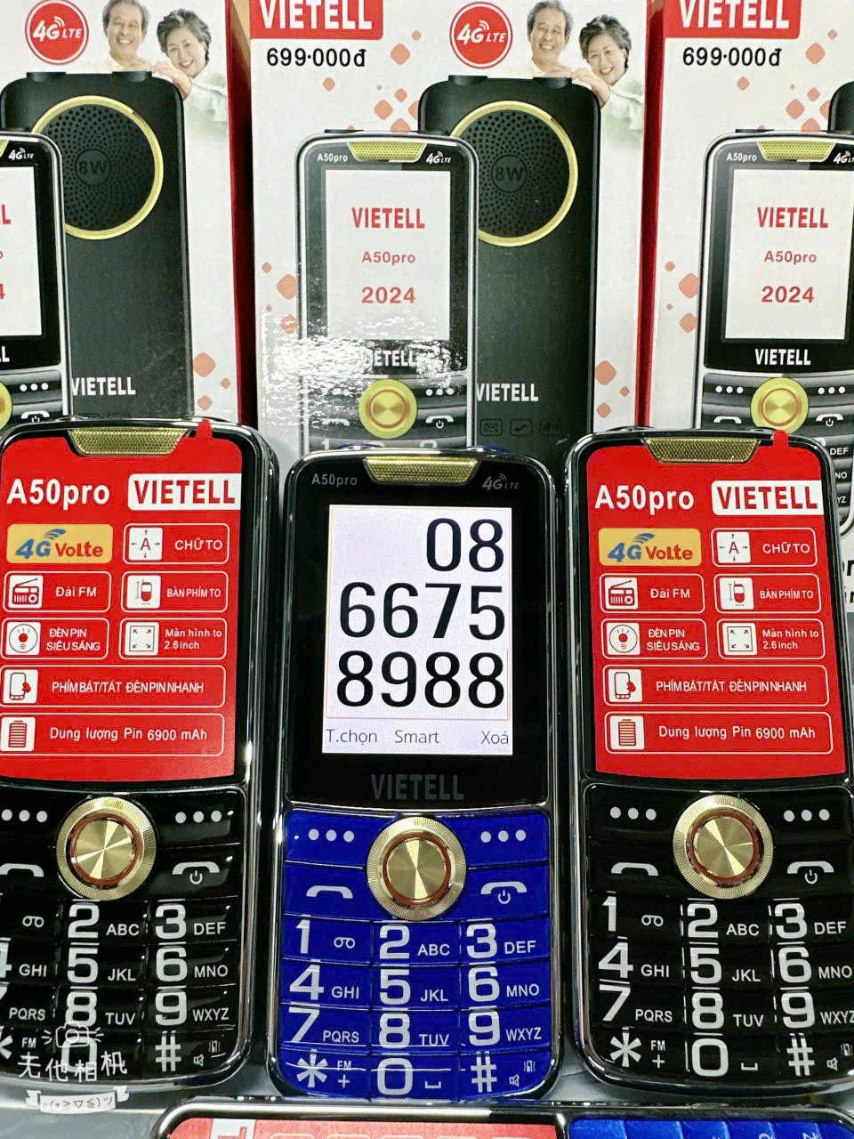 Điện thoại Viettell A50pro 4G Bao cắt sóng - Sóng 4G chuẩn