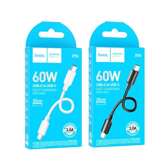 Cáp Sạc ngắn 25cm Hoco X96 TypeC-typeC