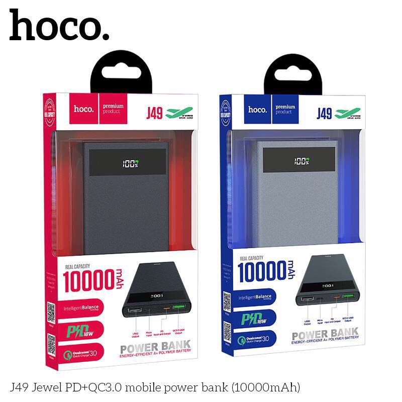 Pin Sạc dự phòng Hoco J49 sạc nhanh cổng 18W 490k