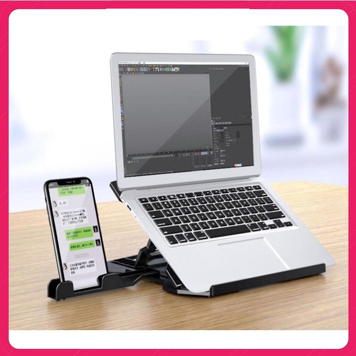 Kệ Giá  đỡ Laptop kèm điện thoại N2 siêu bền Trọng phú mobile
