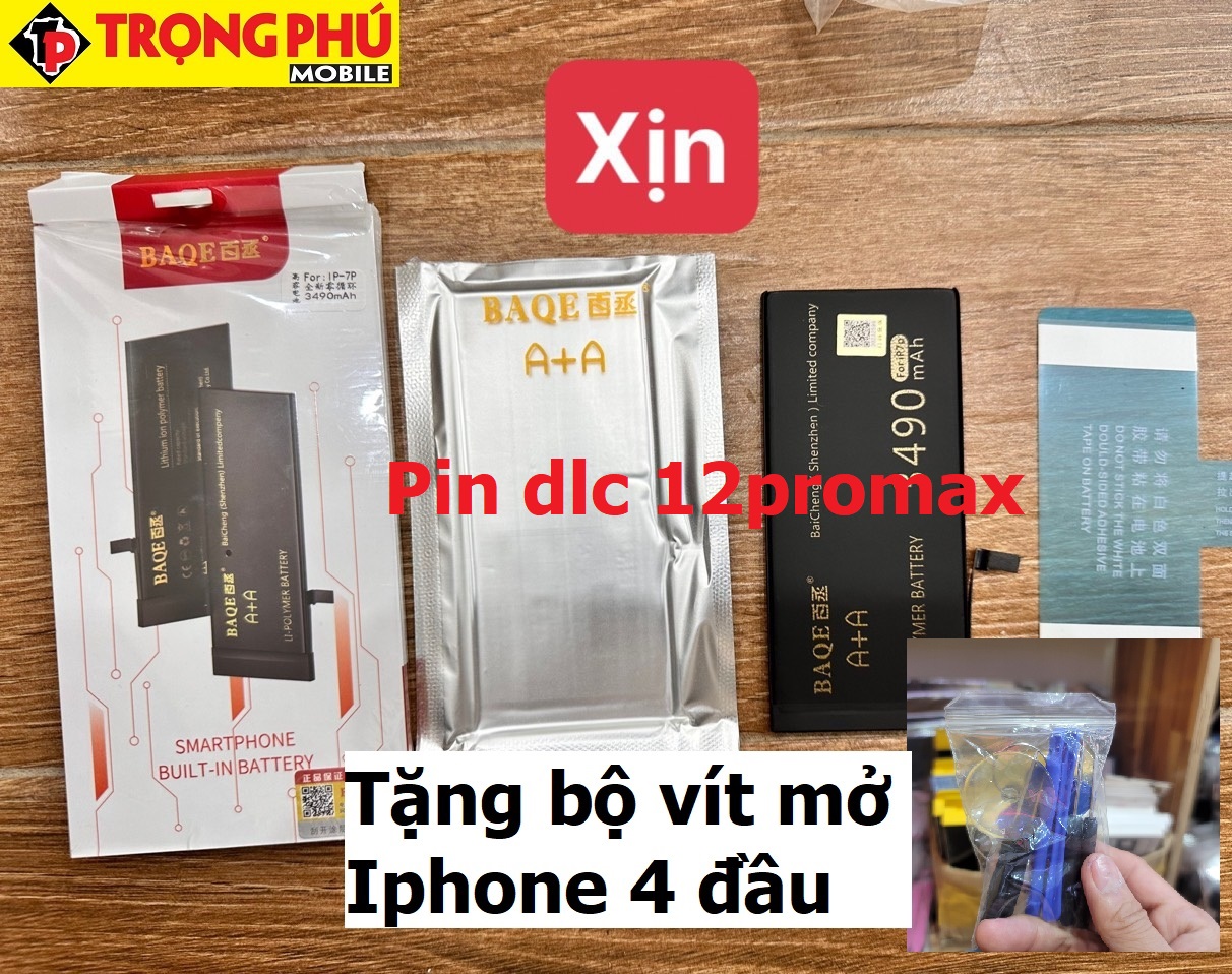 Thay pin IPhone 12promax Dung lượng cao Chính hãng BAQE