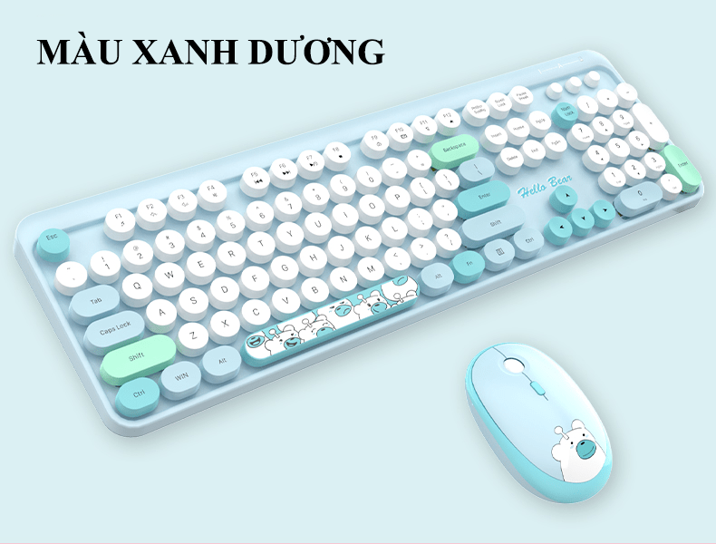 Combo phím và chuột không dây MOFII HELLO BEAR