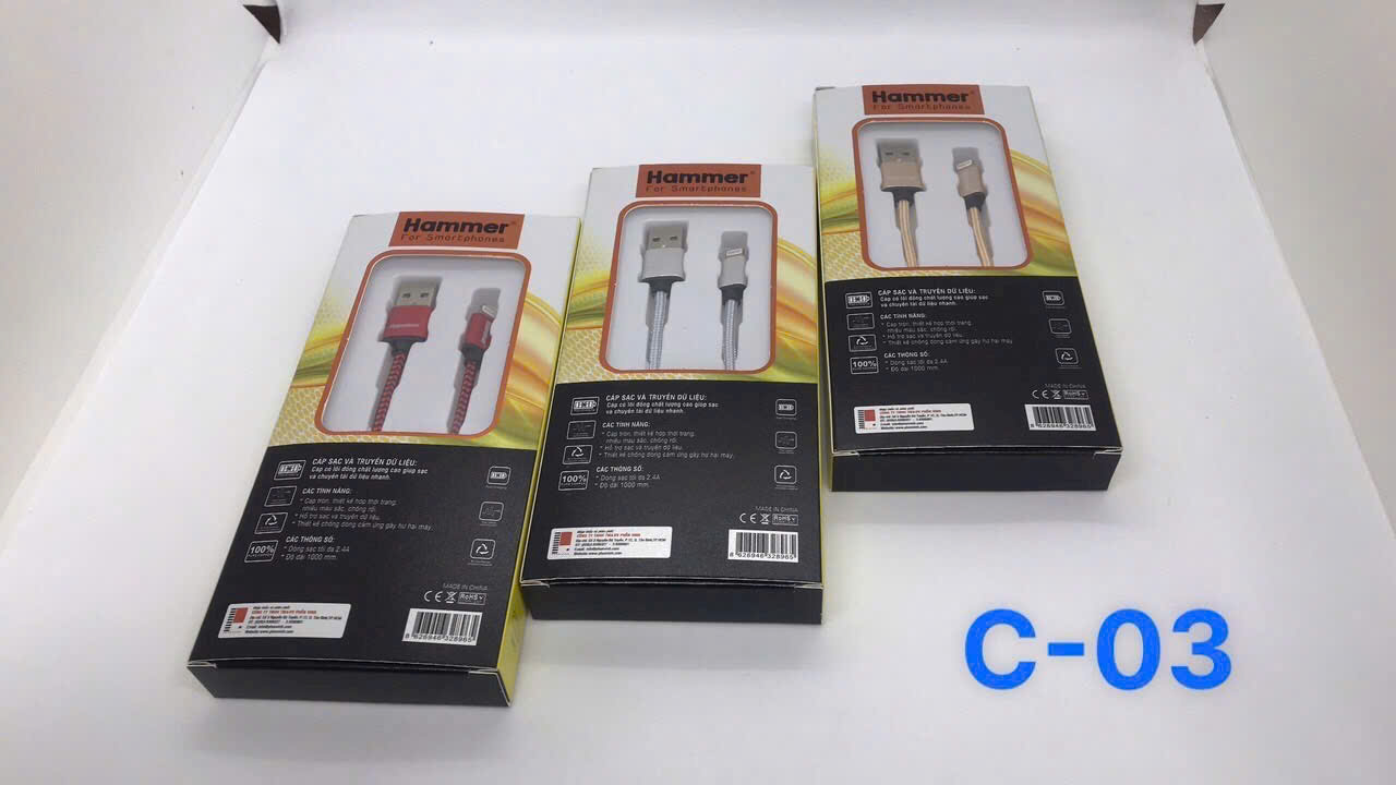 Cáp sạc Hammer C03 USB