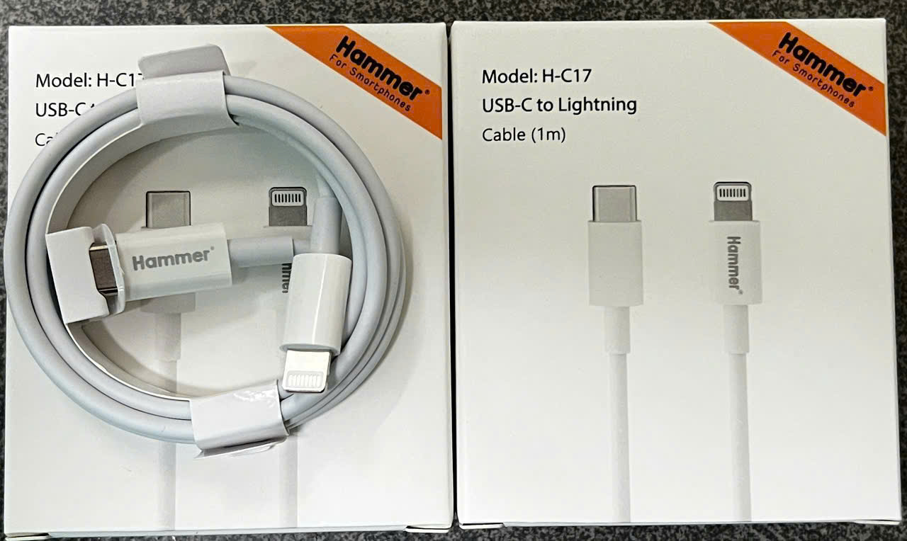 Cáp Sạc iPhone 20w typeC-Lighting Hammer H-C17 90k