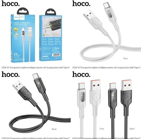 Cáp Sạc nhanh có đèn HOCO U120