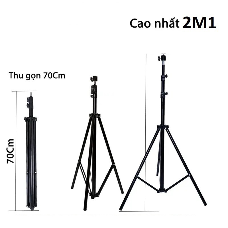 Gậy 3 chân lẽ (chỉ chân ko có kẹp, đèn )cho đèn, kẹp … livetream, chụp hình