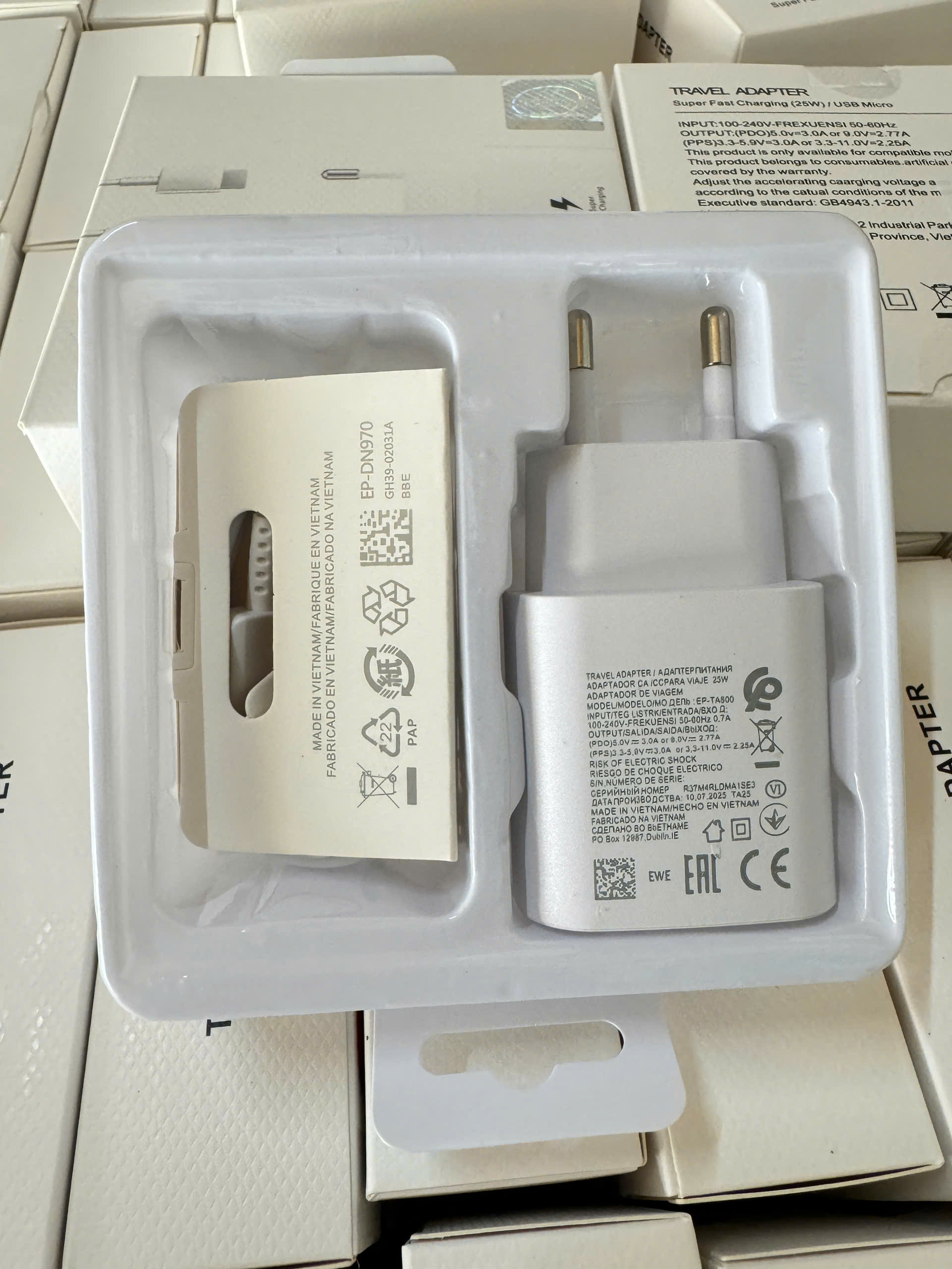 Bộ sạc TypeC-TypeC 25w TA-25B cho samsung 140k