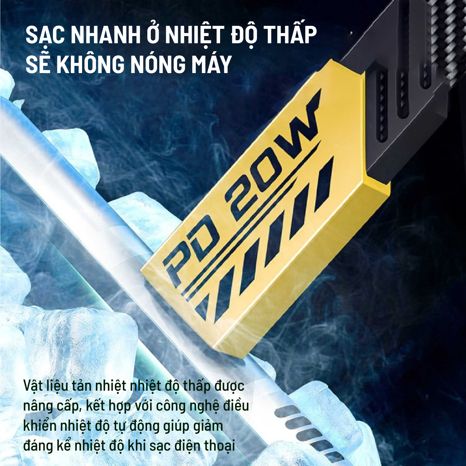 Cáp sạc 20w iphone wekome WDC 191 Lighting-typeC