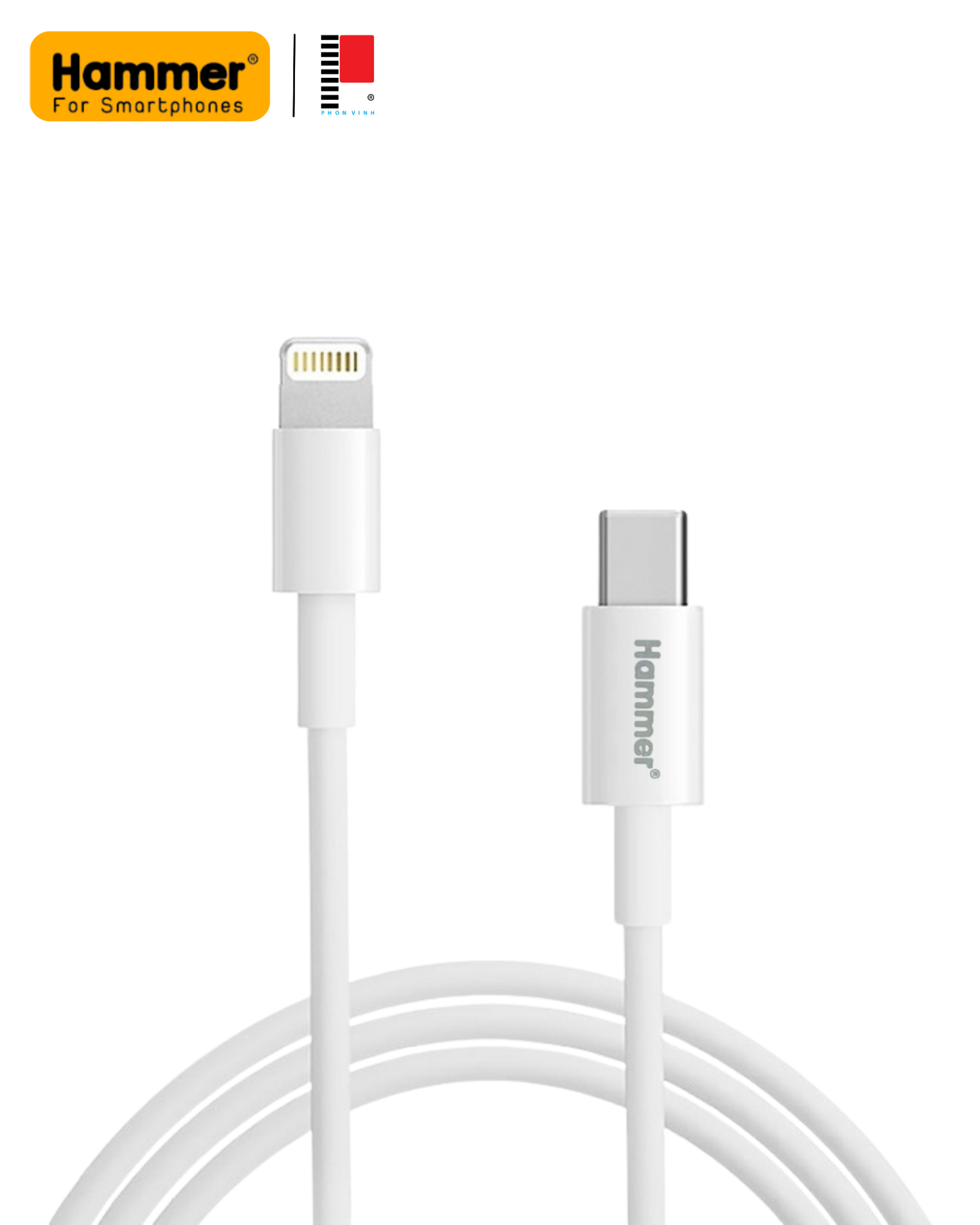 Cáp Sạc iPhone 20w typeC-Lighting Hammer H-C17 90k