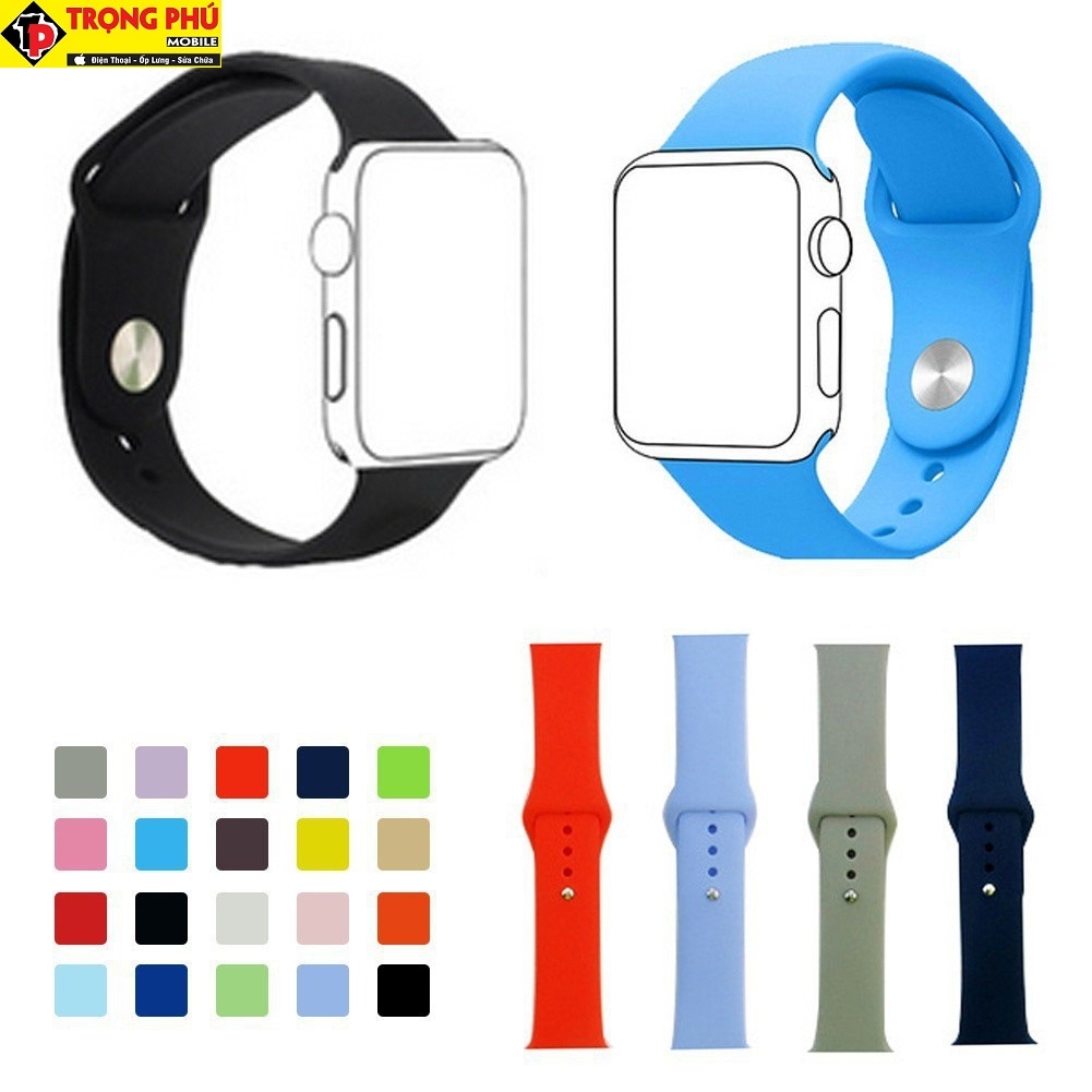 Dây apple watch nhựa cao su silicon